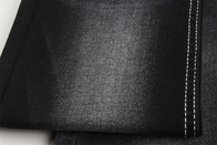 356gsm 10.5Oz تمتد قماش الدنيم أسود اللون 3/1 حك اليد اليمنى