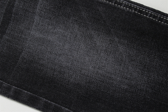 11 أوز Warp Slub Black Denim Fabric For Man الجينز عالية التمدد