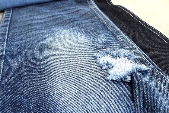 100% قطن أزرق غامق جداً نسيج جينز صلب للجينز