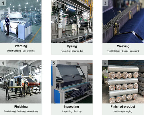 9.8 أوقية كبريت سوداء الالتواء قطعة جينز نسيج 100٪ القطن تنزيل الجينز نسيج