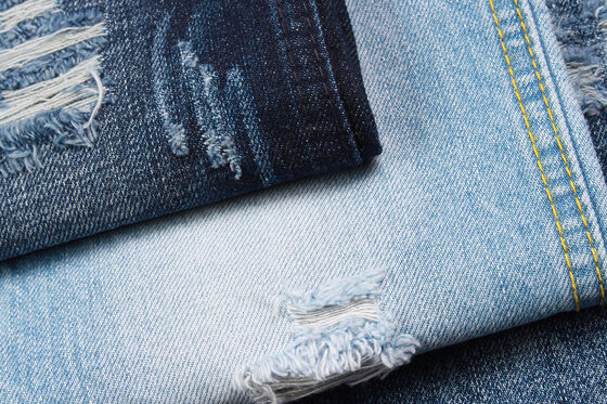 12 أوقية 100% قطن جينز كروس هوتش سلب سانفوريزينغ جينز القماش