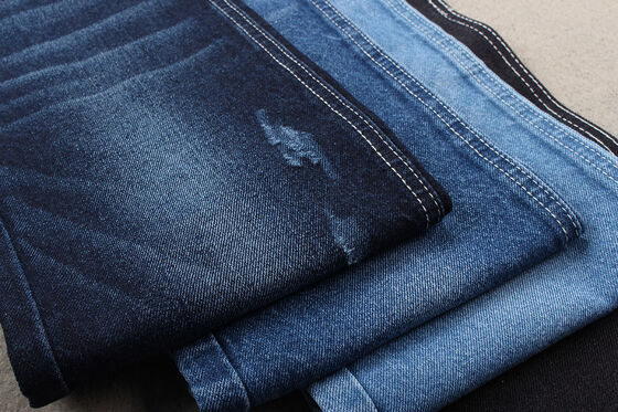 الاتجاه الجديد في الموضة إعادة تدوير القطن النسيج الجينز 12٪ إعادة تدوير القطن و 88٪ القطن 11 أوز صديقة للبيئة