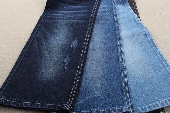 الاتجاه الجديد في الموضة إعادة تدوير القطن النسيج الجينز 12٪ إعادة تدوير القطن و 88٪ القطن 11 أوز صديقة للبيئة