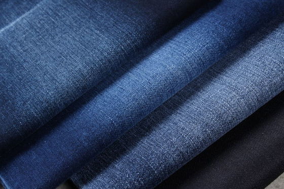 سعر جيد 9.5 Oz 75٪ Ctn 21٪ Poly Cotton Spandex Denim Fabric Stretch Material الانترنت