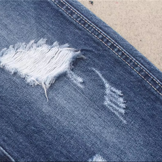 308 GSM 58/60" 10+10S*10 Cotton Denim Fabric for Apparel-Jeans with Soft Hand Feel