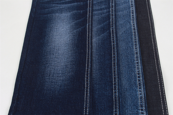 10.5Oz Crosshatch Slub قماش الدينيم مع تمتد لينة ملمس اليد اللون الأسود