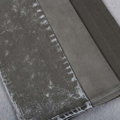 سعر جيد 8.5 أونصة مصنع نسيج جينز قطن بوليستر سباندكس مطاطي قوي باللون الأخضر البحري الانترنت