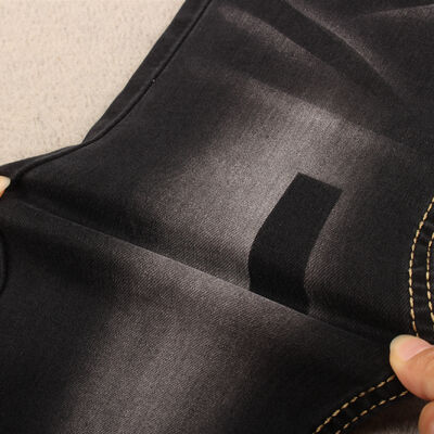 سعر جيد كبريت عالي التمدد اللون الأسود النساء الجينز الأقمشة الجينز توفير مع أسعار المصنع في 9.5OZ الانترنت