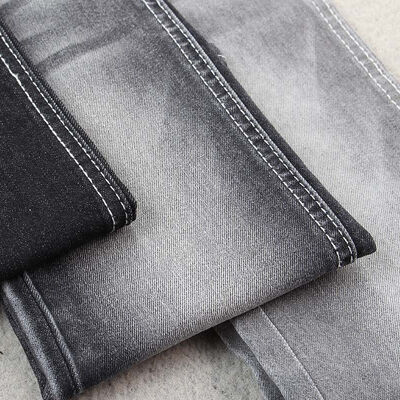 سعر جيد أقمشة دنيم سوداء / بيضاء بوزن 10-11 أونصة للنساء والرجال جينز جاهز الانترنت