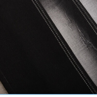 سعر جيد قماش جينز أسود صناعي محبوك بظهر أبيض بطبقتين الانترنت