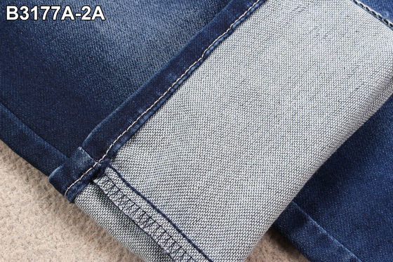 سعر جيد 9.5 Ounce Fake Knitting Denim Twill Fabric طبقات مزدوجة سترتش جينز المواد الانترنت